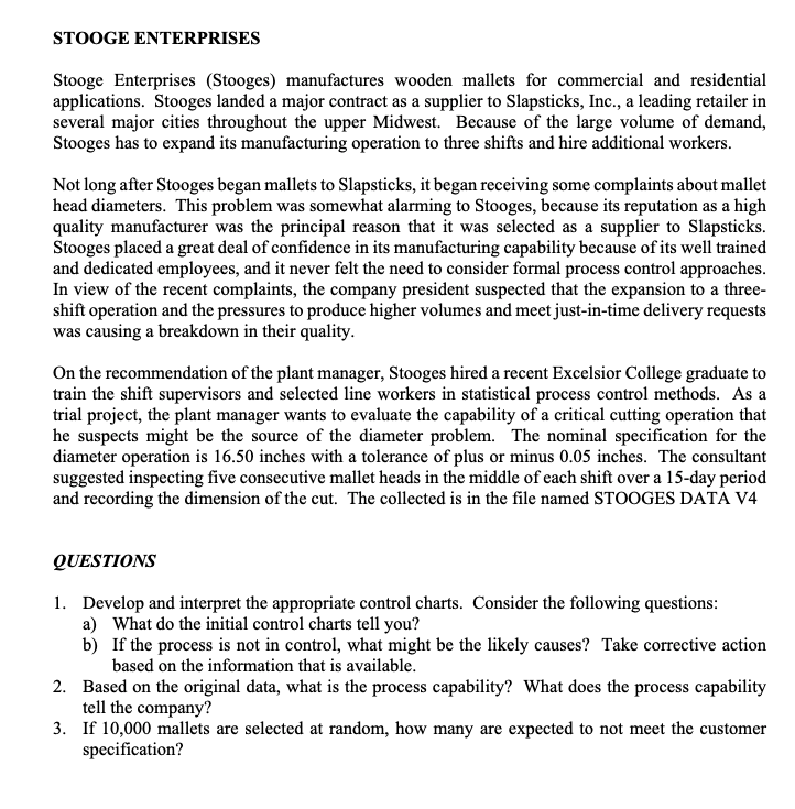 STOOGE ENTERPRISES Stooge Enterprises (Stooges)