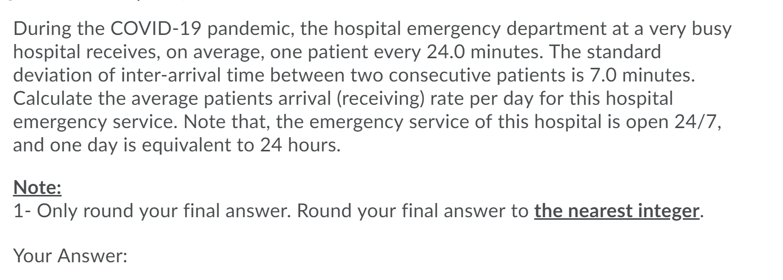 During the COVID-19 pandemic, the hospital
