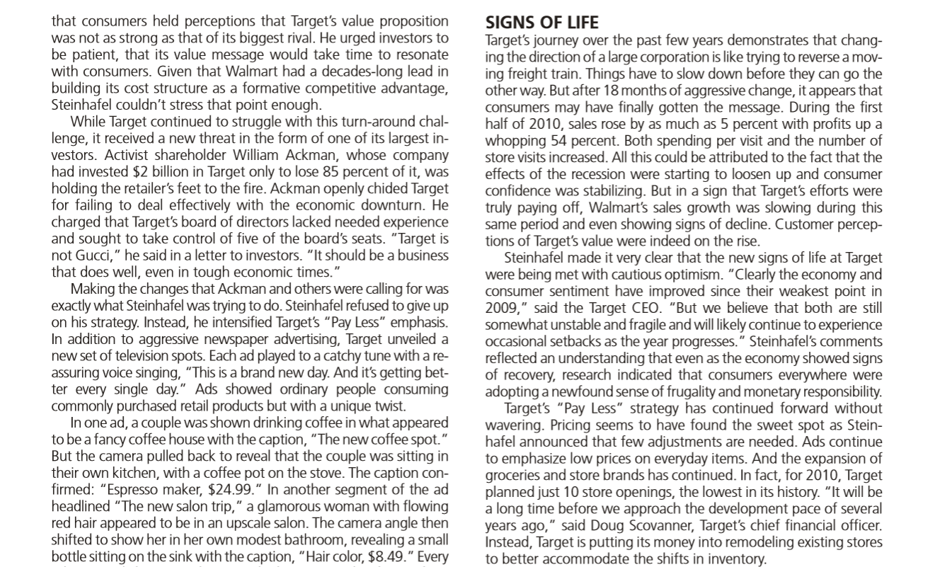 COMPANY Case Target: From "Expect More" to "Pay