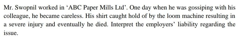 Answer this properly. Mr. Swopnil worked in ABC