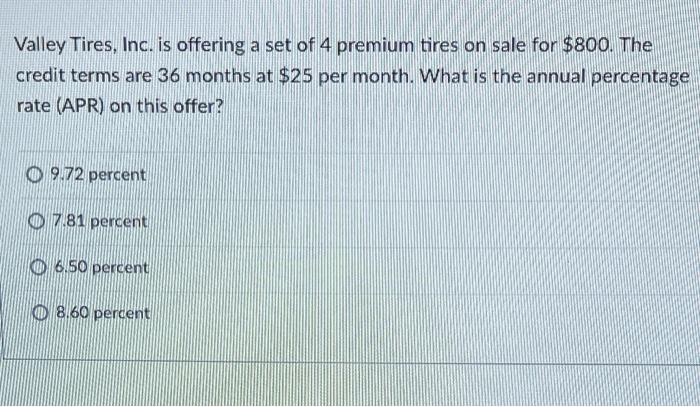 Valley Tires, Inc. is offering a set of 4 premium