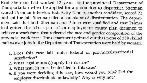 Paul Sherman had worked 12 years for the