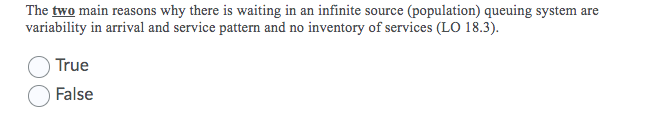 The two main reasons why there is waiting in an
