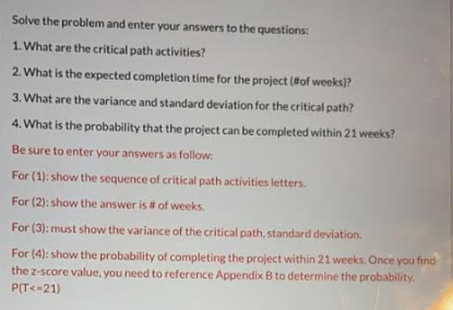 Project Scheduling with Uncertain Time: Activity