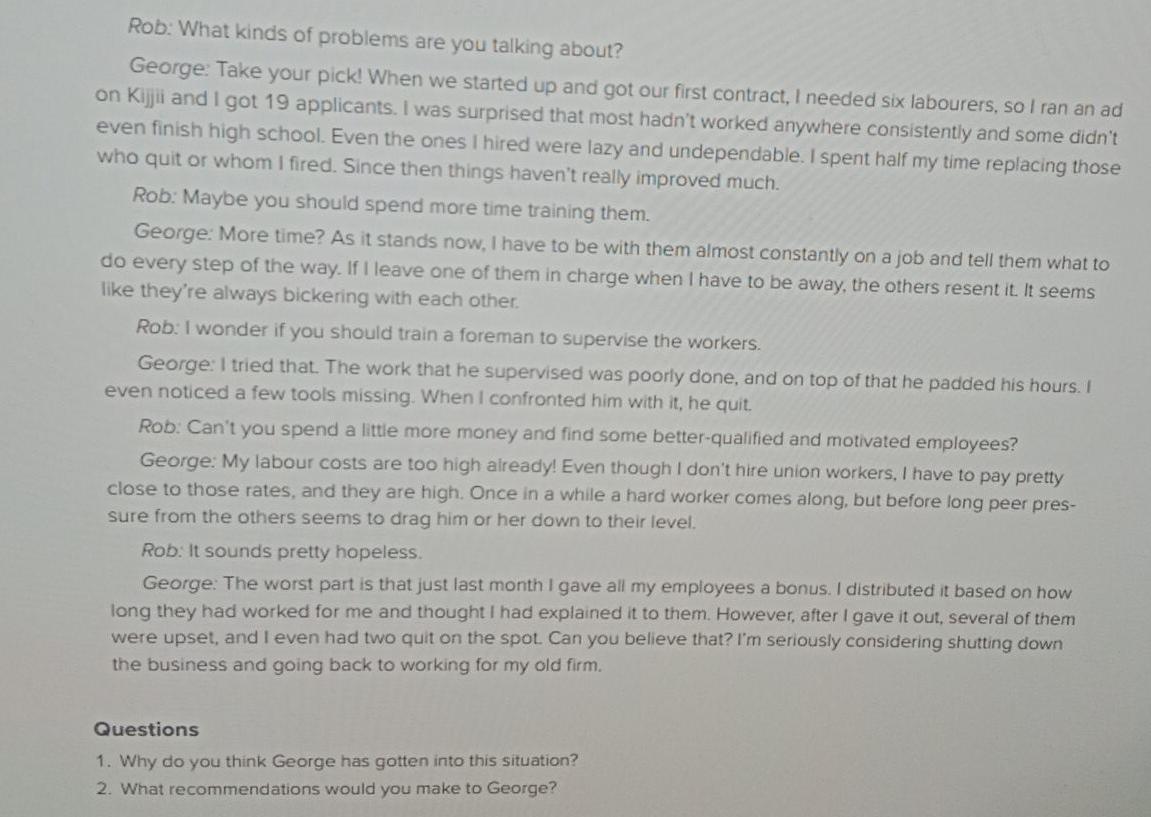 ans these questions TAYLOR CONSTRUCTION COMPANY