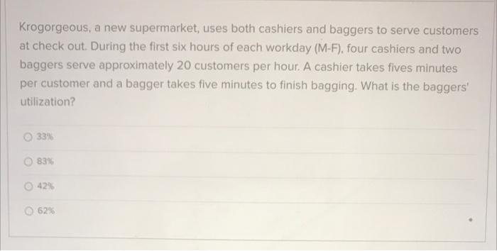 Krogorgeous, a new supermarket, uses both