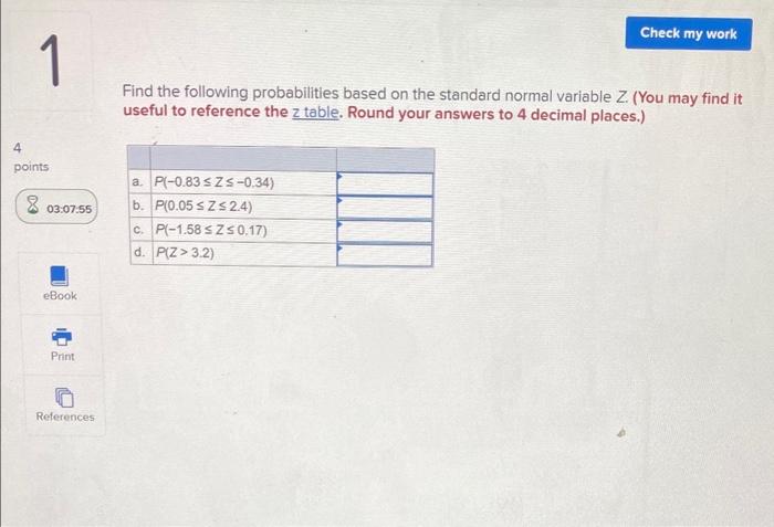 answer all please Check my work 1 Find the