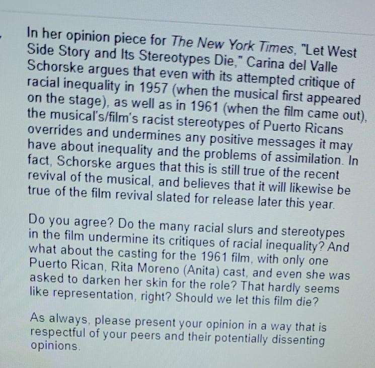 In her opinion piece for The New York Times, "Let