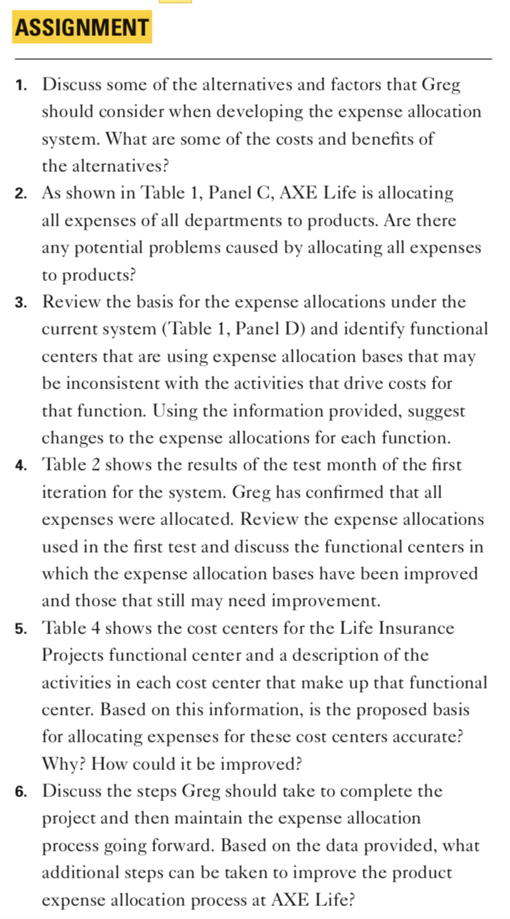 Based on IMA educational case study, Production