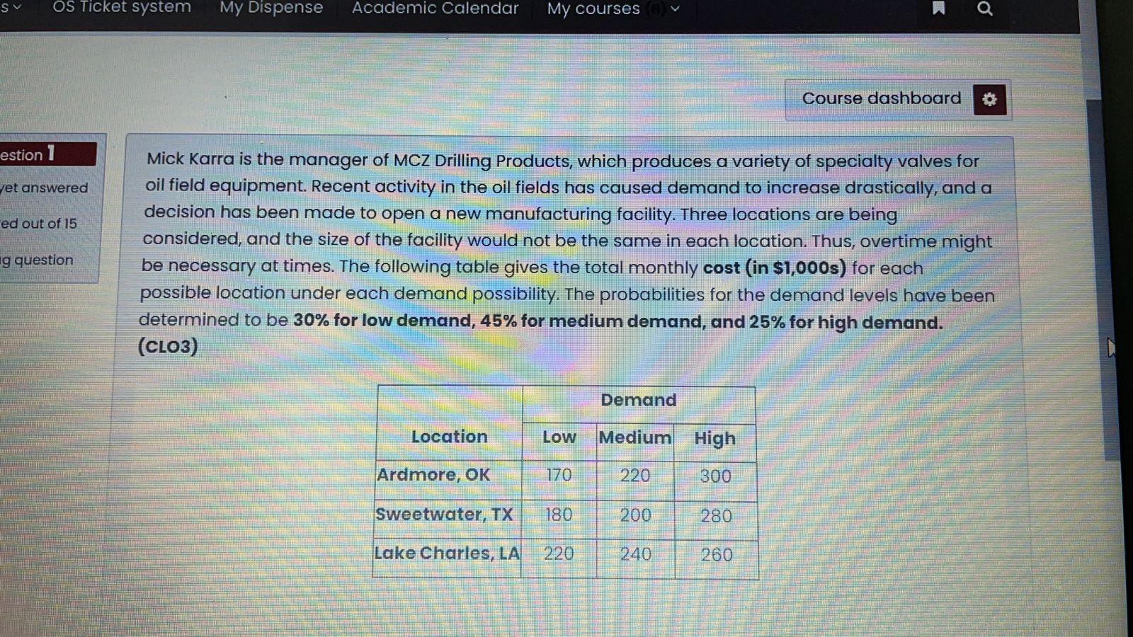 Please answer all of the questions! Sv OS Ticket