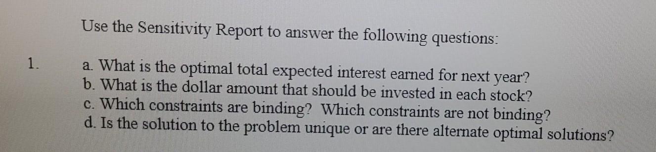 PROBLEM 3. (15 pts) An investment company