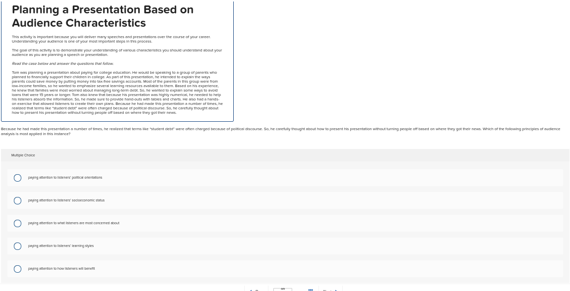 Planning a Presentation Based on Audience