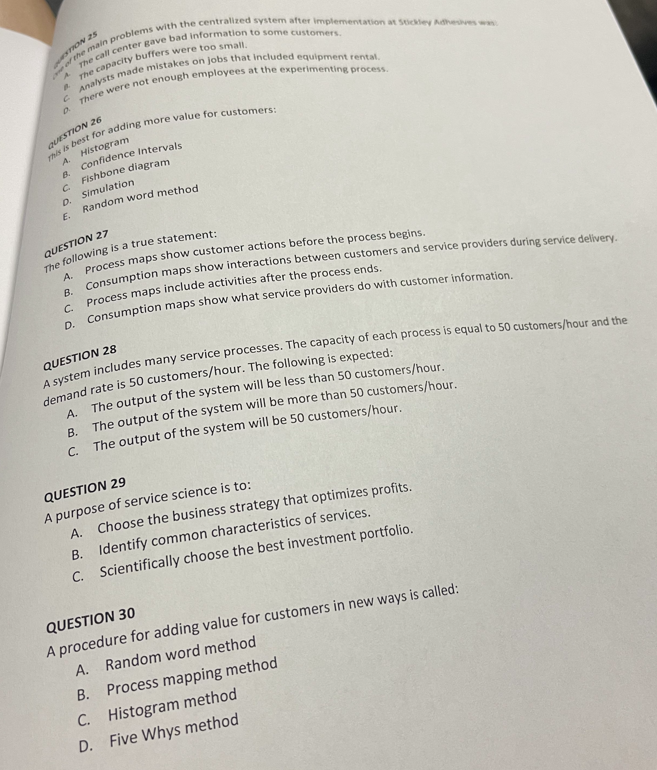 operations and business processes on the