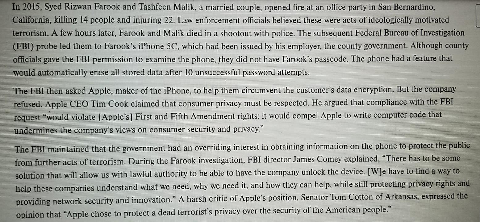 4. Should any technology firm be allowed to