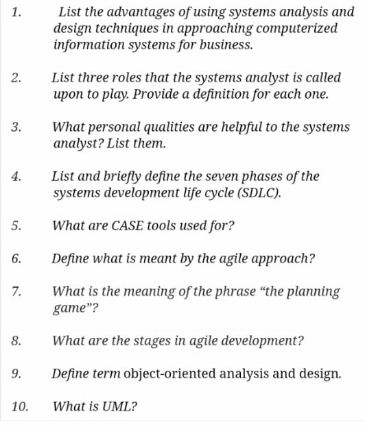 List the advantages of using systems analysis and