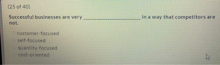 true or false (19 OT 40) Where speed is