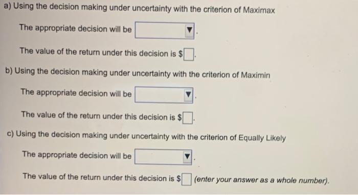 Given the following conditional value table: Very