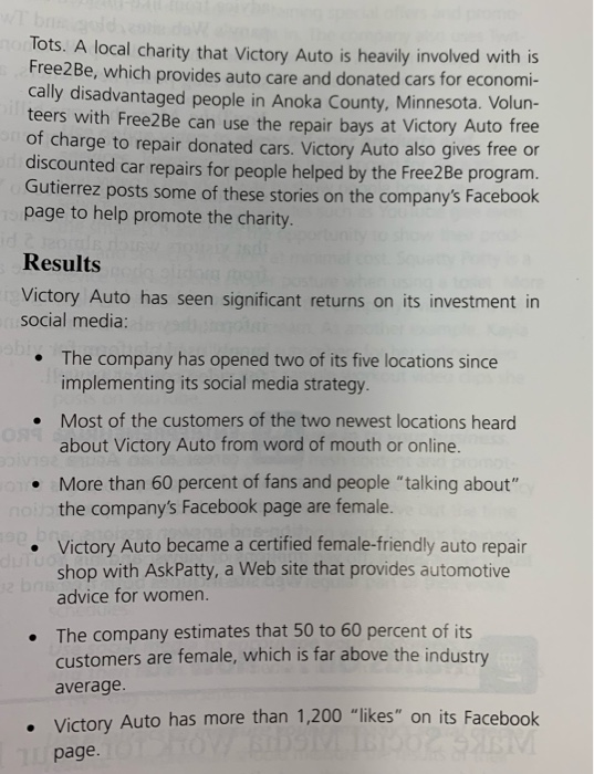 Question: Identify at least three additional