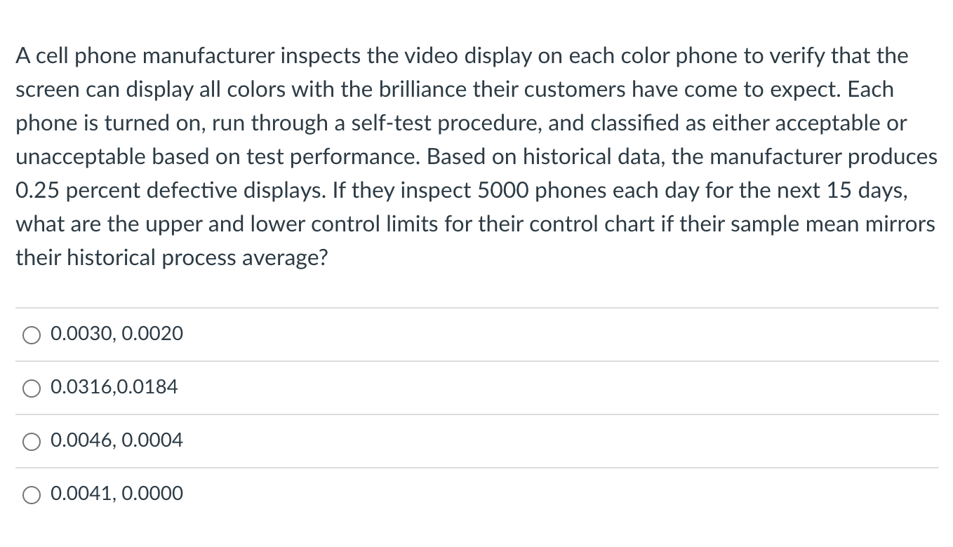 A cell phone manufacturer inspects the video