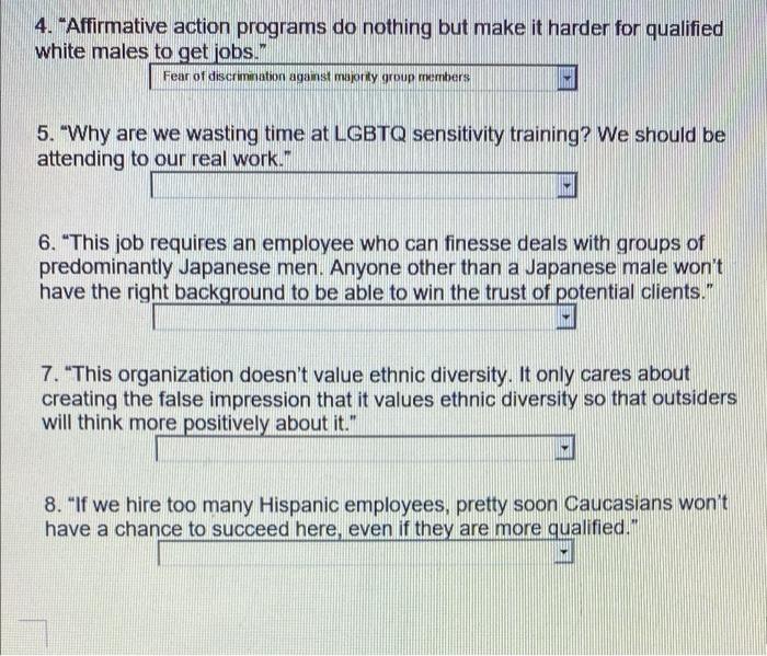 4. "Affirmative action programs do nothing but