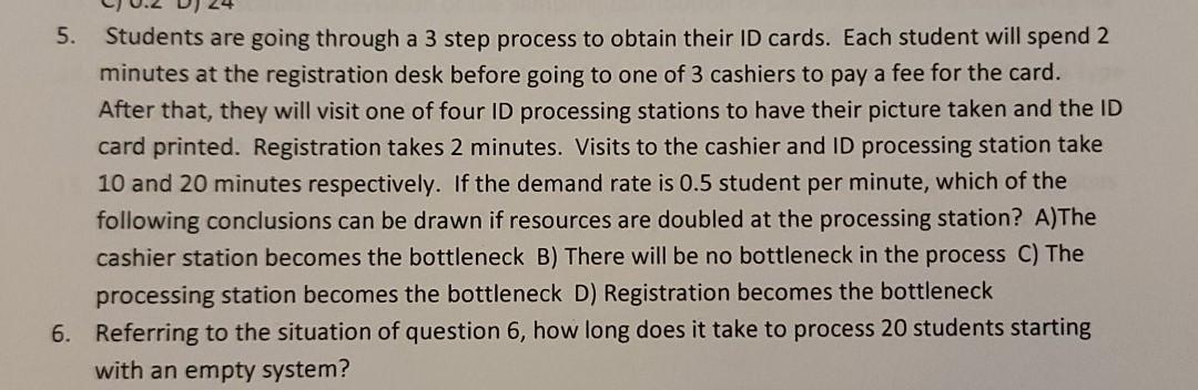 stats 5. Students are going through a 3 step