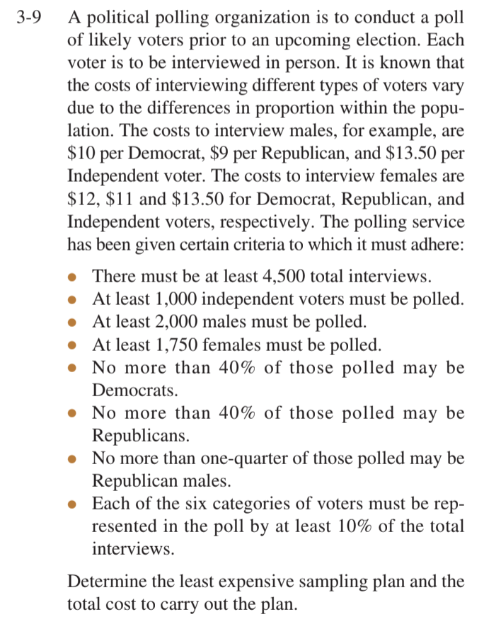 Please solve for 3-9 using Excel and solver.