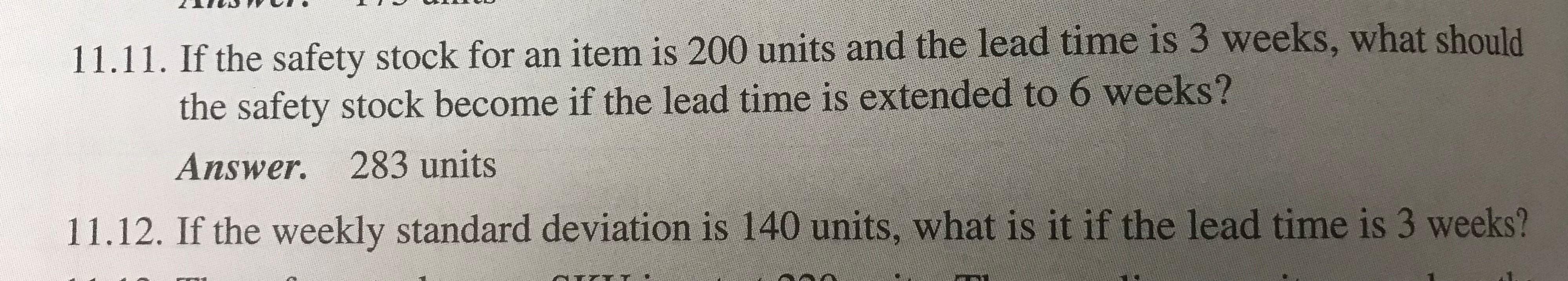 I need help answering 11.12. Please show any