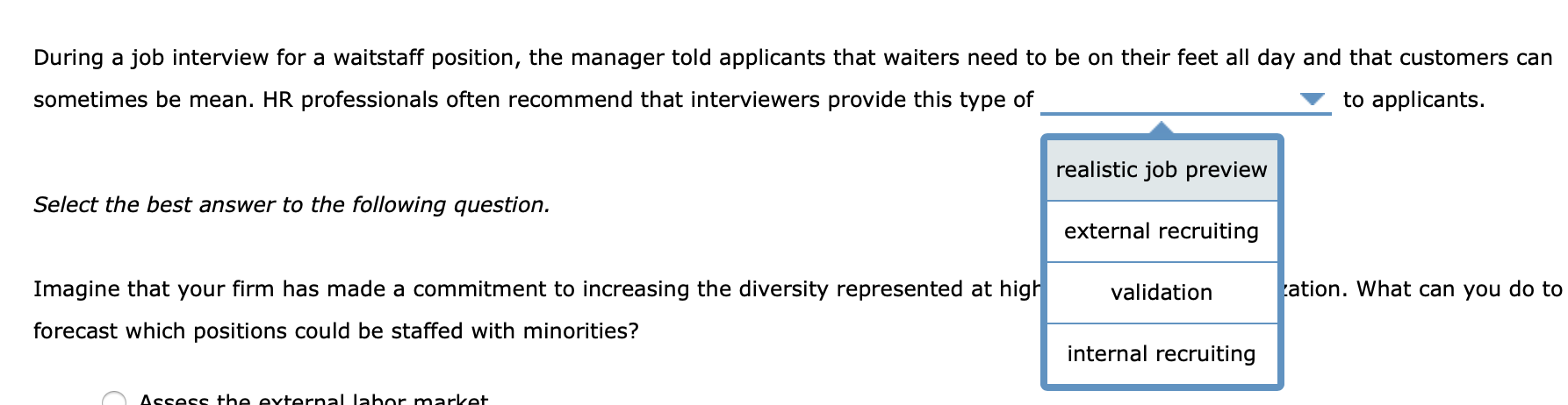 job analysis procedure that outlines a plan for