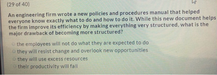 (29 of 40) An engineering firm wrote a new