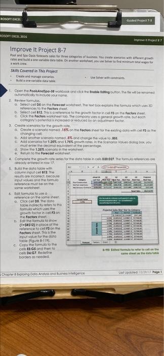ROSOFT EXCEL Guided Project ROSOFT EXCEL 2016