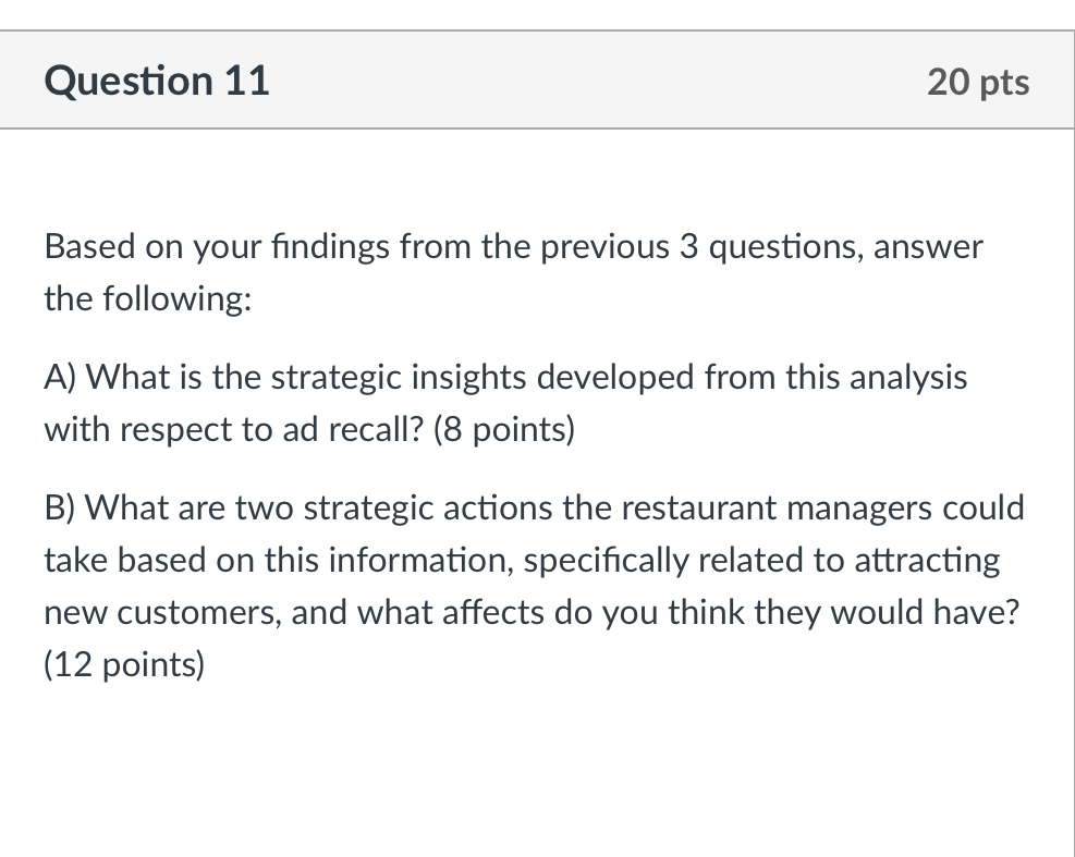 Based on your findings from the previous 3