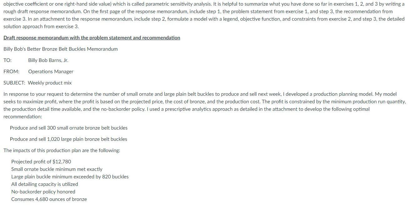 objective coefficient or one right-hand side