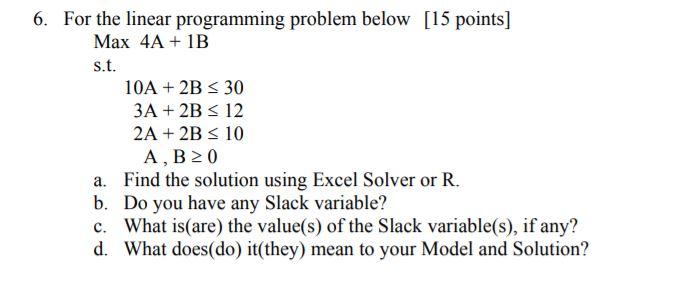 Multiple Choice: (select one answer) [5 points]