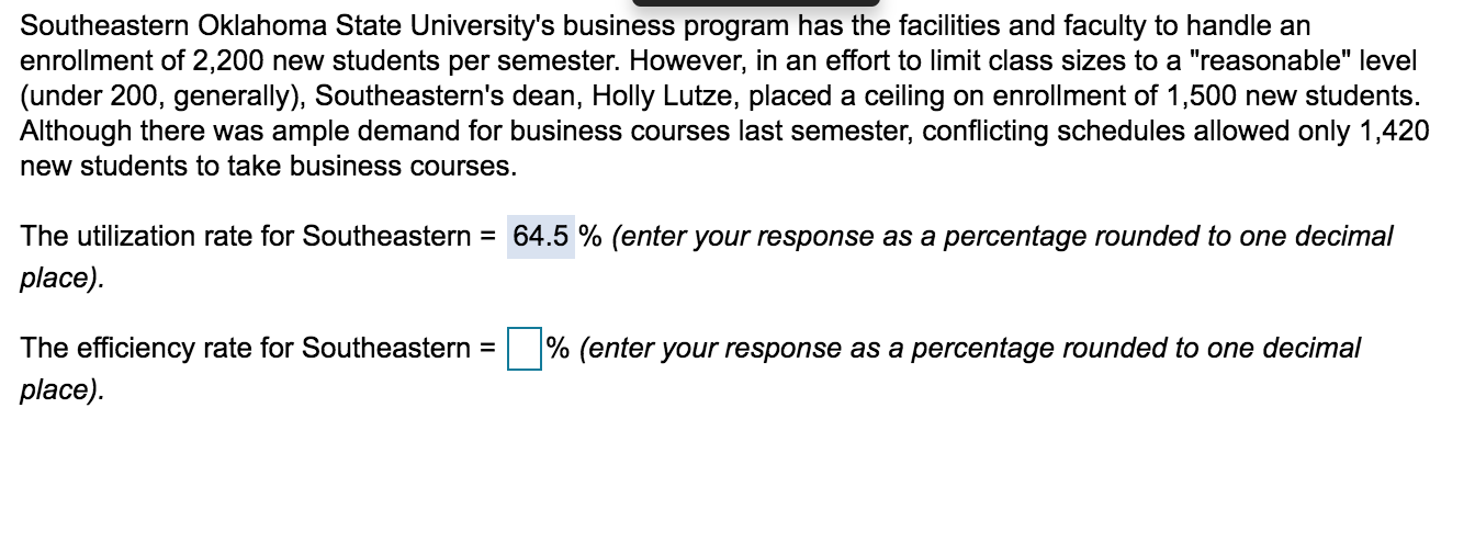 Southeastern Oklahoma State University's business