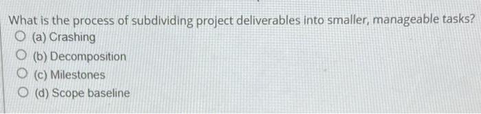 What is the process of subdividing project