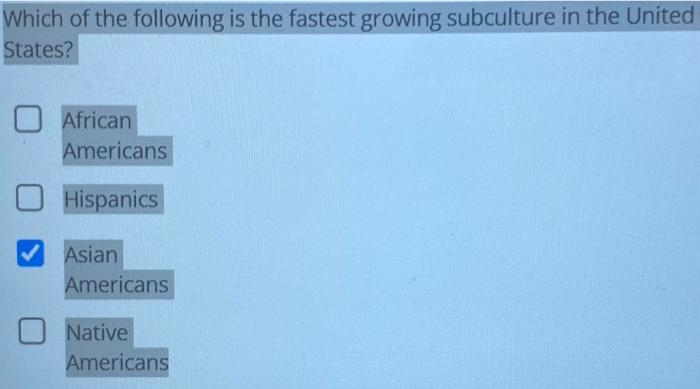 Which of the following is the fastest growing