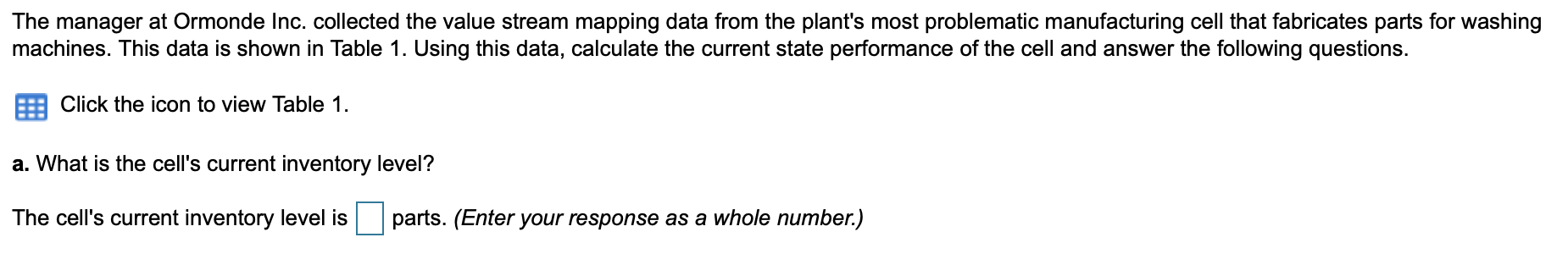 The manager at Ormonde Inc. collected the value