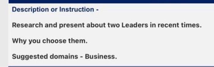 full explain Description or Instruction -