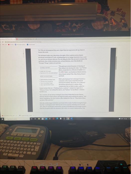 2) Based on the first assigned article, how was