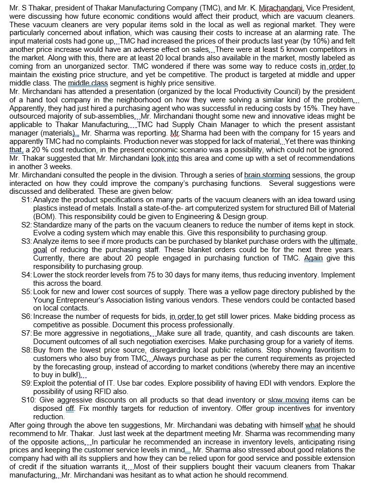 Answer below 2 questions based on the case study,