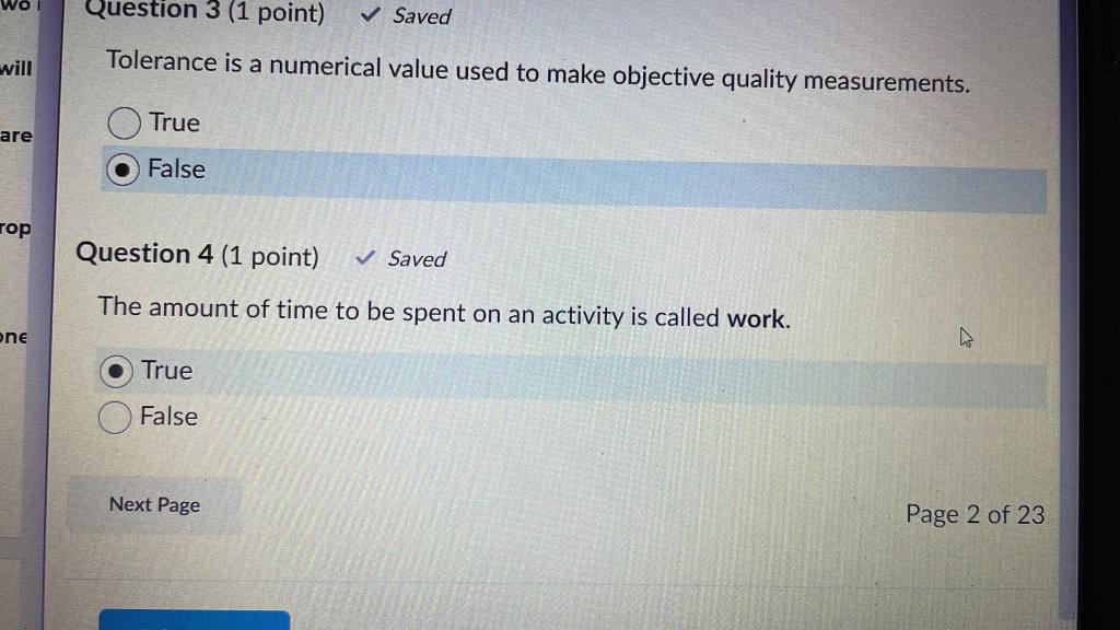 Tolerance is a numerical value used to make