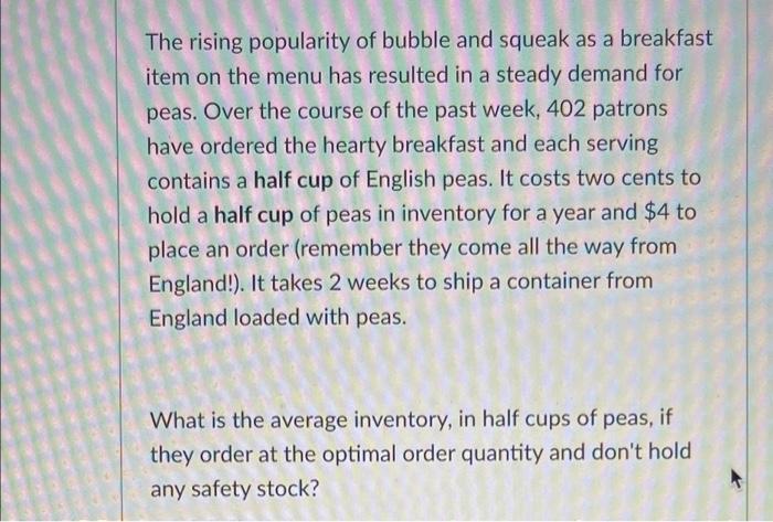 The rising popularity of bubble and squeak as a