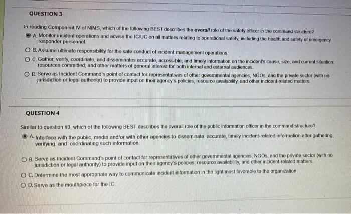 Is my answer correct, if not read each question