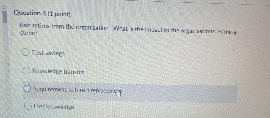 Question 15 (1 point) Learning takes place in