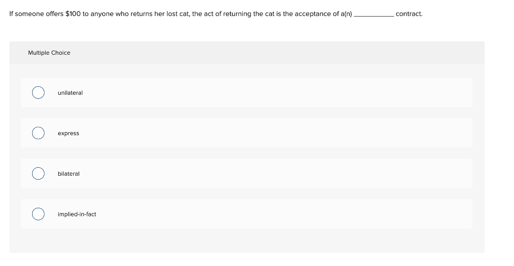 If someone offers $100 to anyone who returns her