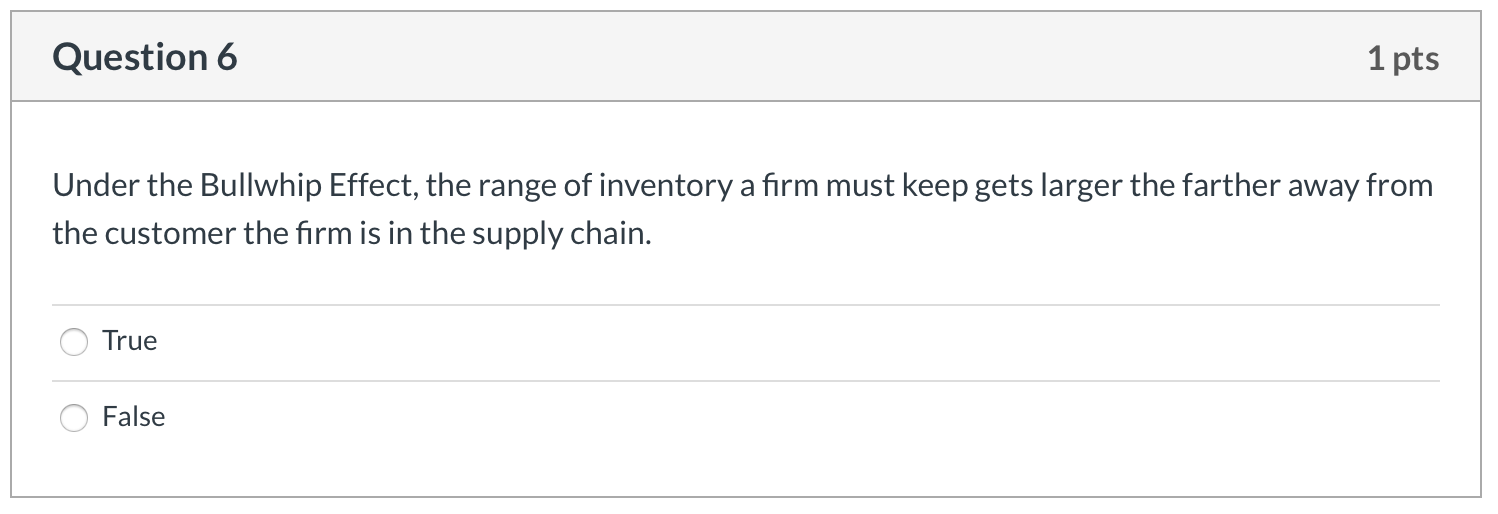 Question 2 2 pts Which operations planning
