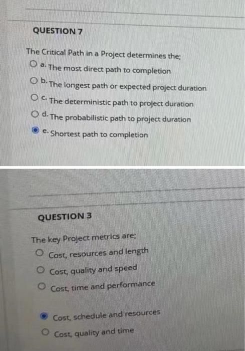 Q7-A and E was wrong Q3 - D and E was wrong which