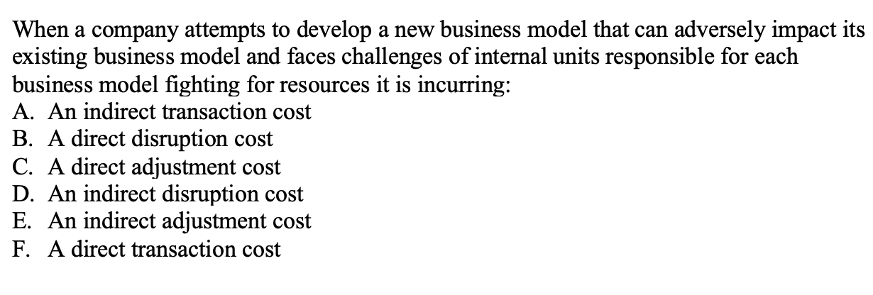 When a company attempts to develop a new business