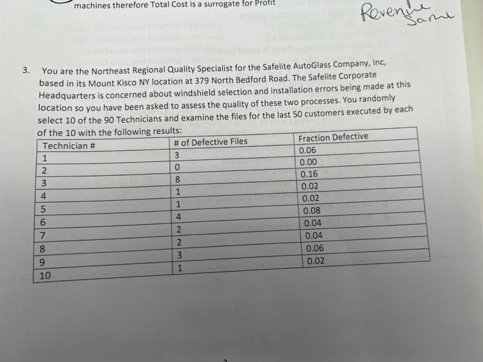 3.1. What type of Statistical Process (Quality)