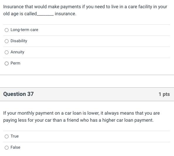 Question 49 1 pts Drawing conclusions based on